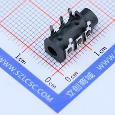 313耳机座直插 音频连接器(耳机) 3.5mm耳机座 插件