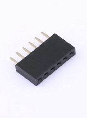 F185-1106A0ASUC3 排母 1x6P 间距:2.54mm 直插 插件,P=2.54mm
