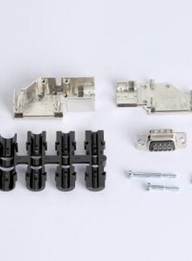 MHDCMR9-DB9P-K 连接器外壳 DSUB金属外壳90度侧出线9PIN配冲针公