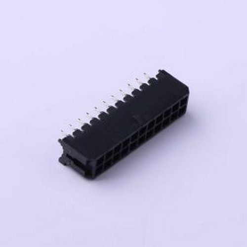 C3030WV-F-2X11P 线对板针座 2x11P 间距:3mm 直插 黑色 插件,P=3