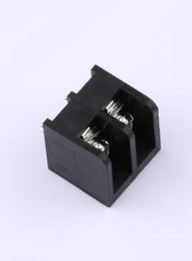 HB635-6.35-2P 栅栏式接线端子 间距P=6.35mm 2Pin位 直插 黑色