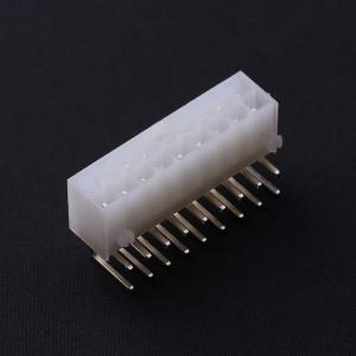 C4255WR-F-2X09P 线对板针座 2x9P 间距:4.2mm 弯插 白色半透明