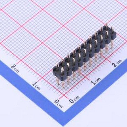 1125-1210G0S120C002 排针 间距:2.54mm 2x10P 直插 方针 插件,P=