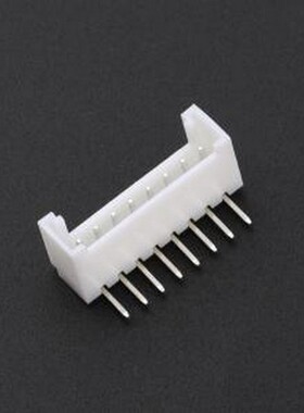 HX HY2.0-8AW 线对板针座 1x8P 间距:2mm 弯插 弯插,P=2mm