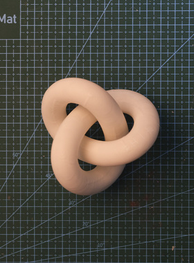 莫比乌斯环拓扑旋转几何模型3D打印摆拍魔术道具教学用具立体摆件