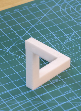 不可能三角视错觉几何模型3D打印彭罗斯悖论penrose摆拍魔术道具