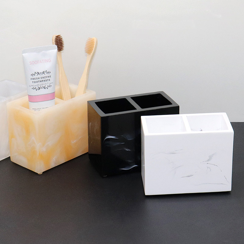 电动牙刷架创意沥水收纳盒木梳架牙膏盒北欧置物架多功能卫浴摆件