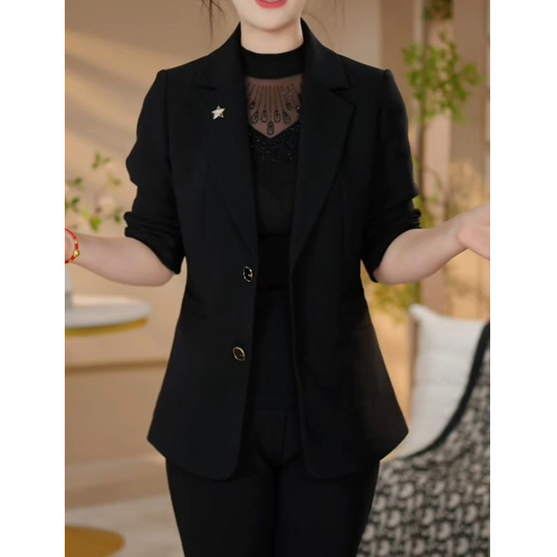 简约百搭小西装外套女春秋新款