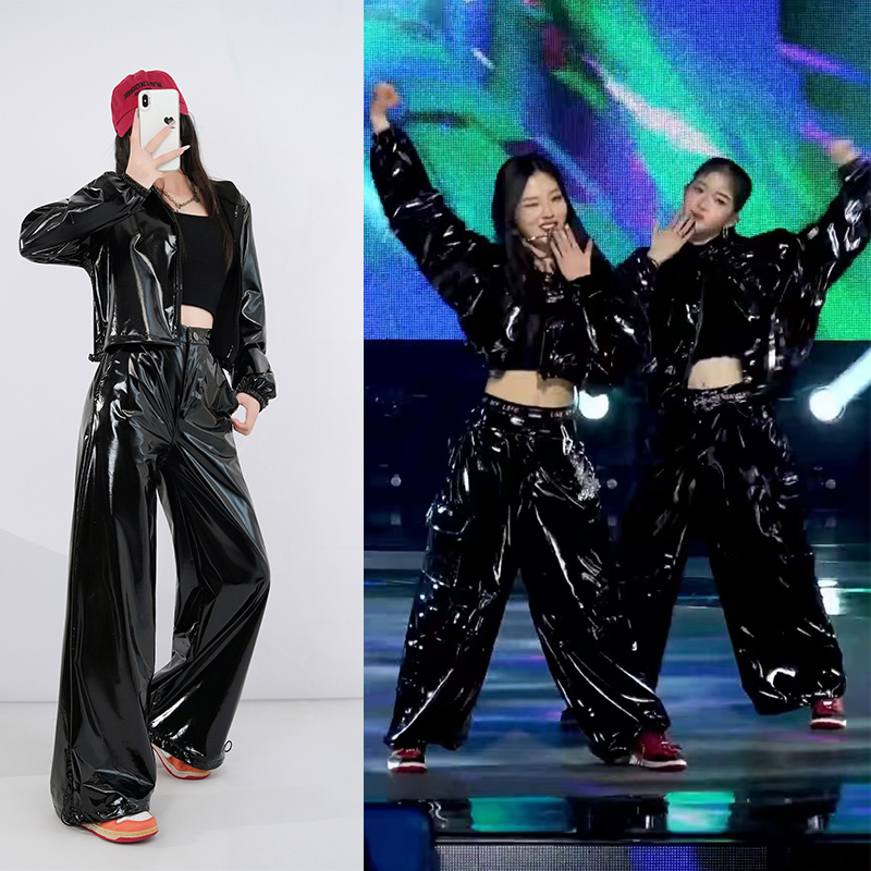 炫彩流光打歌服kpop女团演出服女成人舞蹈服jazz爵士舞服装女套装