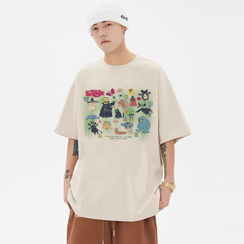 美式搞怪潮牌短袖WASSUPHEODS