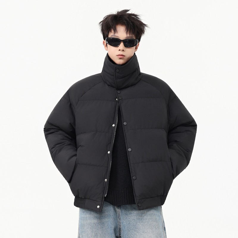 WASSUP美式复古立领夹克棉服短款情侣高街潮牌休闲保暖棉衣外套男