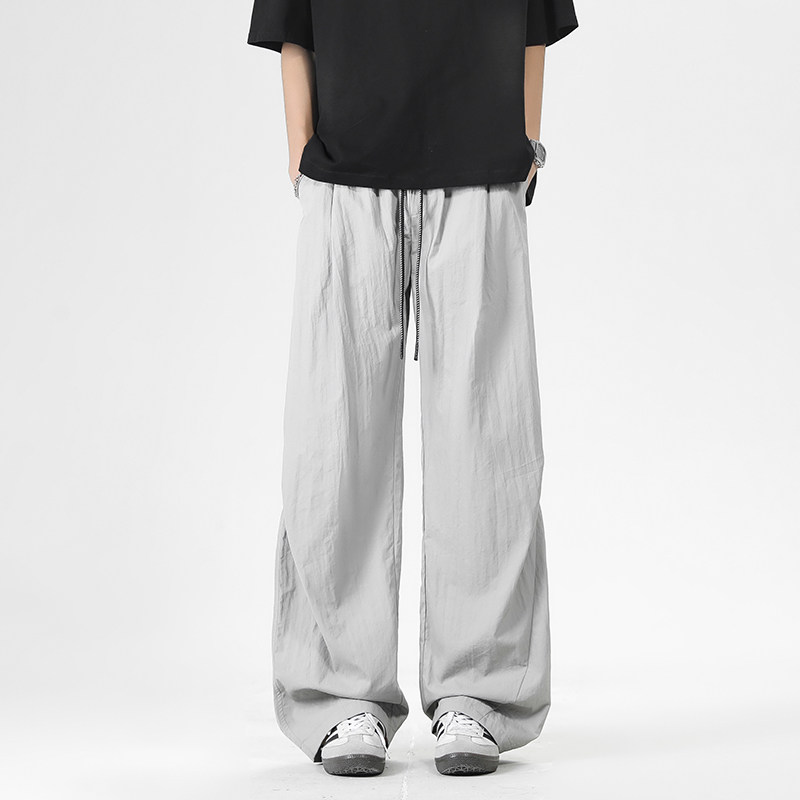 WASSUP垂感山本裤男款春秋2026新款简约百搭休闲直筒宽松运动长裤,男装,休闲裤,淘宝优惠券,粉丝福利购,淘宝优惠卷