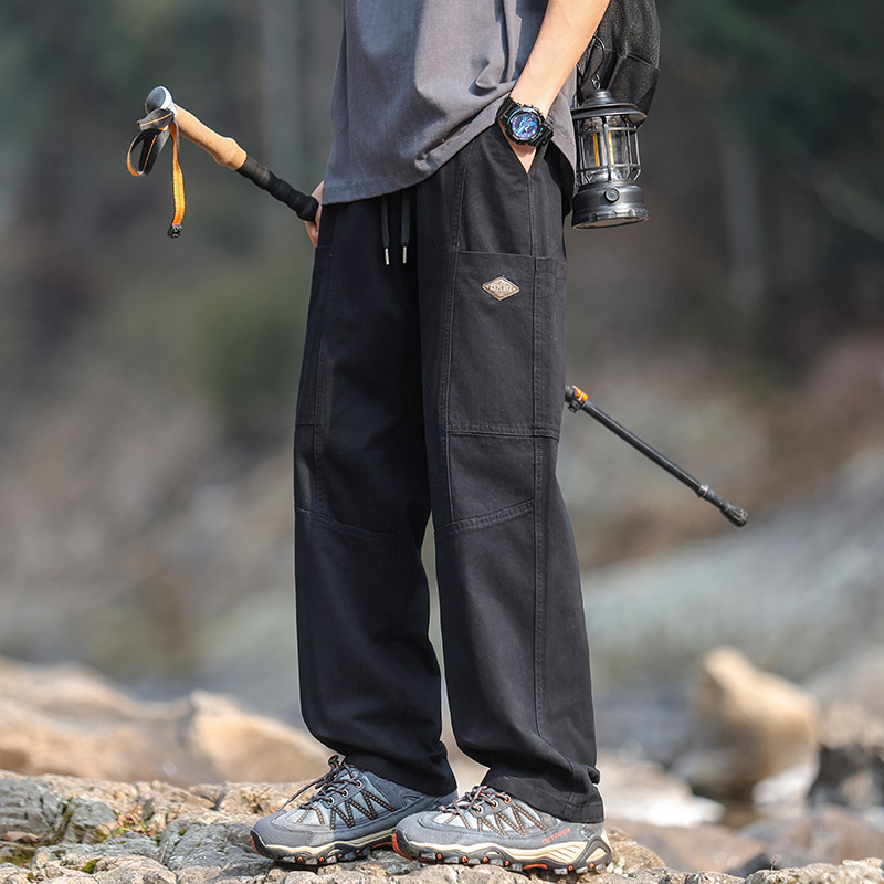 WASSUP户外工装休闲直筒长裤男夏
