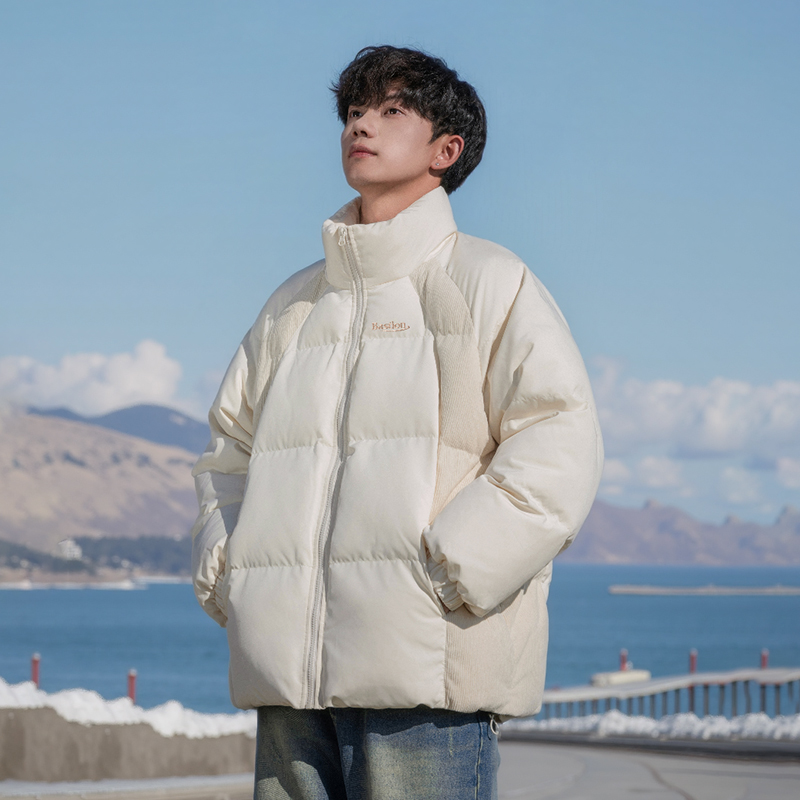 WASSUP潮牌加厚保暖棉服外套男