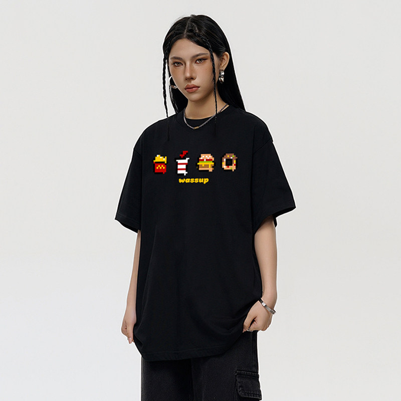 WASSUP潮牌美式重磅短袖t恤女夏季2026新款宽松休闲百搭半袖上衣