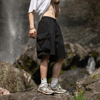 WASSUP潮牌宽松工装登山运动短裤