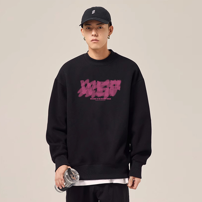 WASSUP潮牌幻影字母重磅卫衣