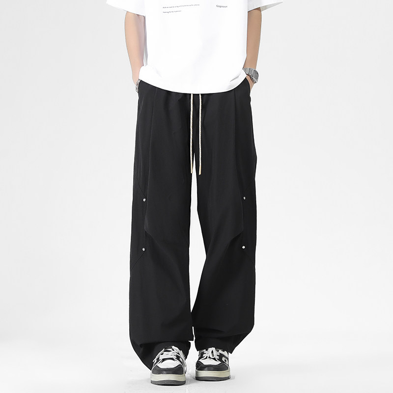 WASSUP美式解构款冲锋裤男春秋2026新款宽松潮流百搭休闲阔腿长裤,男装,休闲裤,淘宝优惠券,粉丝福利购,淘宝优惠卷