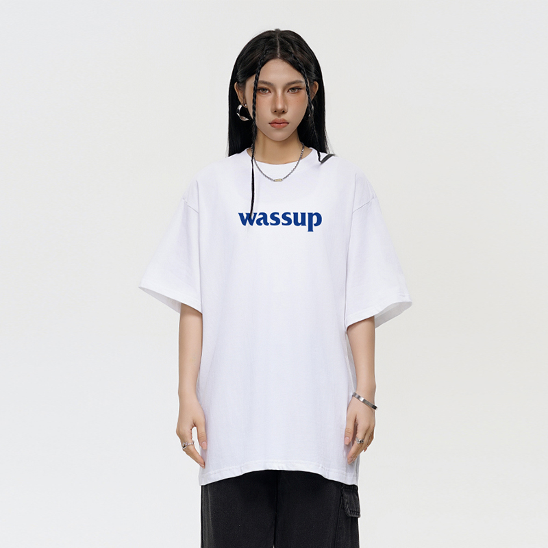官方潮牌字母短袖WASSUPHEODS