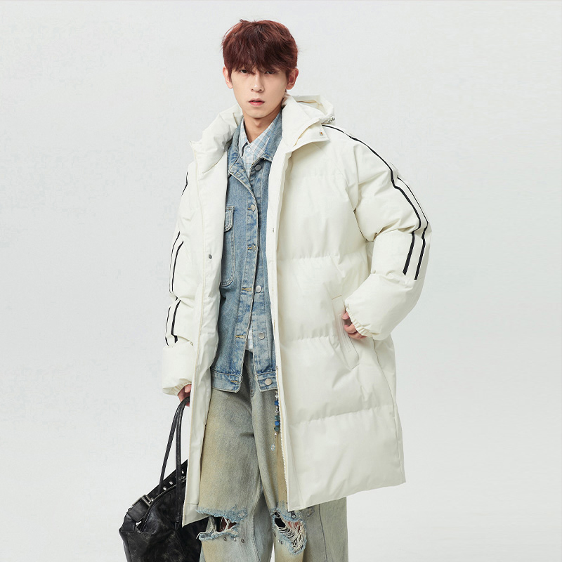 WASSUP中长款韩系百搭棉服外套冬