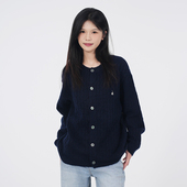 提花肌理感 美式 复古简约休闲针织衫 WASSUP 男女慵懒风外套秋季