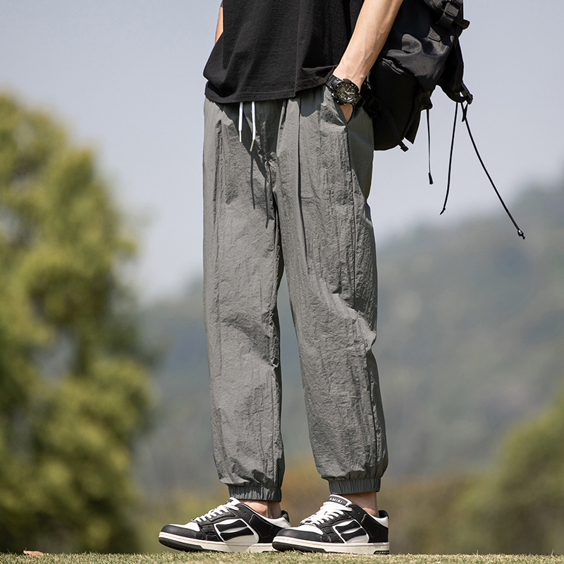 WASSUP美式运动休闲百搭束腿裤男