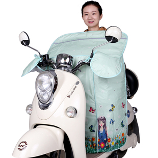 电动车挡风被遮阳罩夏季摩托车防晒防水挡风板防风罩电瓶车挡风罩