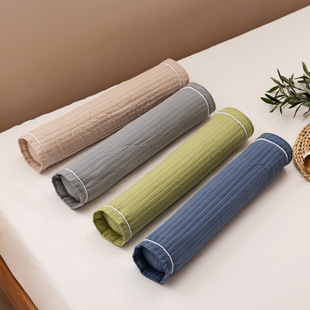 沙洗棉枕套圆柱糖果枕枕头套荞麦枕套全棉护颈椎枕头套颈椎枕