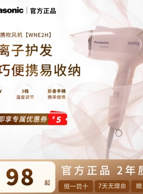 松下吹风机家用便携负离子恒温护发大风力宿舍学生吹风筒WNE2H