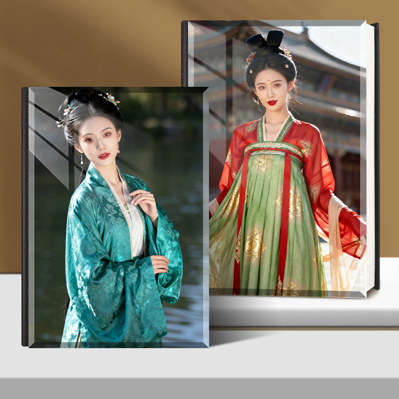 高端水晶照片书定制汉服写真照照片打印成纪念册艺术写真影集制作