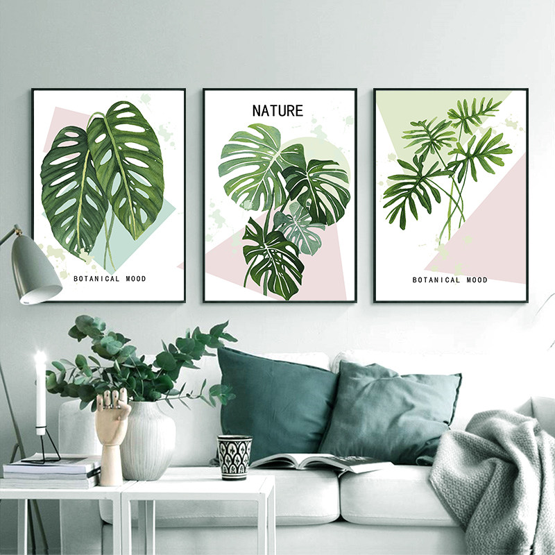 2026新款北欧风小清新植物装饰画挂画客厅卧室沙发背景墙轻奢壁画
