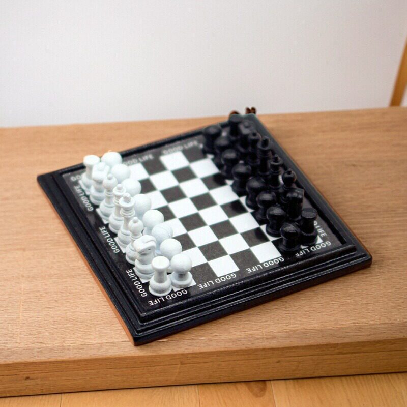 娃娃屋微缩迷你国际象棋模型