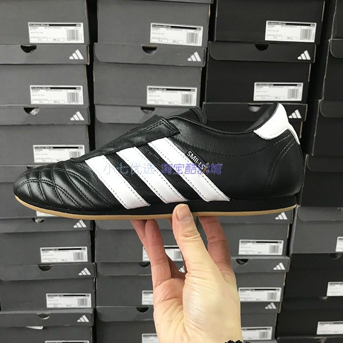 Adidas三叶草 TAEKWONDO 男女复古薄底一脚蹬休闲鞋 JQ4774 4775