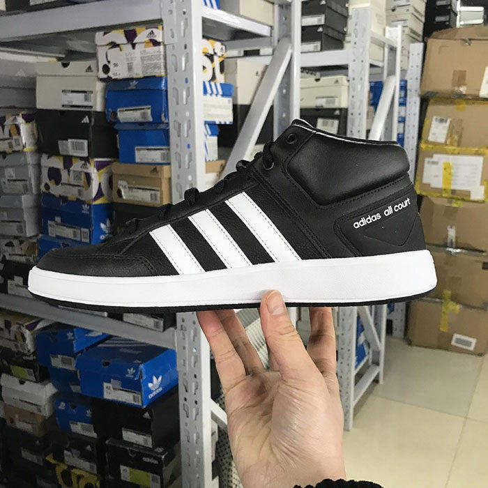 Adidas ALL COURT MID 男女中帮耐磨运动休闲板鞋 H02980 H02981
