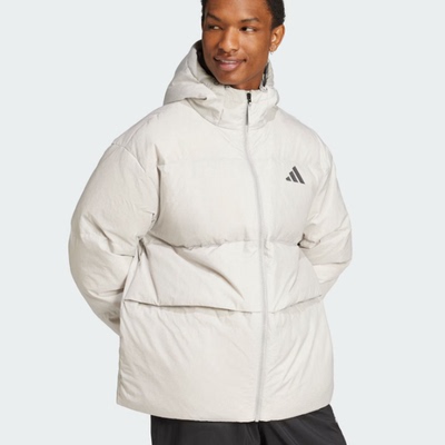 Adidas 男子简约百搭连帽防风保暖运动羽绒服 JG5940 5941 JM4625