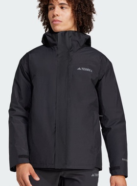 Adidas 男子户外三合一可拆卸鹅绒内胆羽绒服 IL8972 IX5618 7937