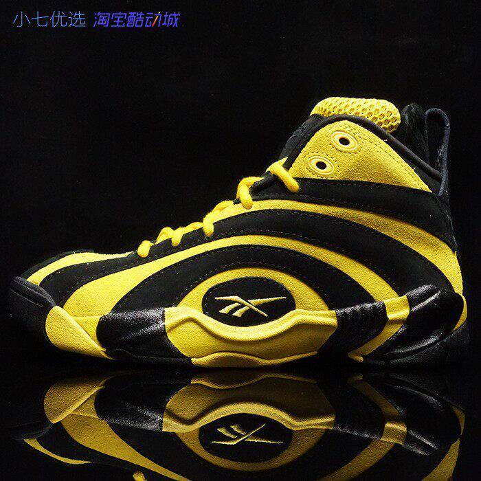 小七Reebok Shaqnosis小黄人奥尼尔年轮 李小龙配色篮球鞋 FX3343