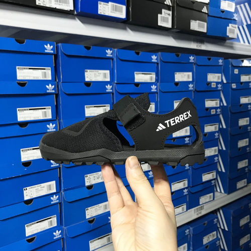 Adidas TERREX CAPTAIN TOEY 2.0 儿童户外魔术贴包头凉鞋 HQ5835