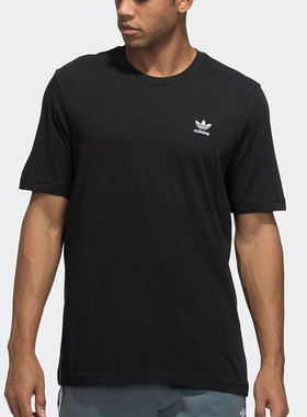Adidas三叶草 男子简约百搭纯棉运动休闲短袖T恤 GN3416 H65673