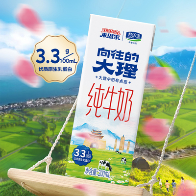 向往的大理纯牛奶200ml*10盒