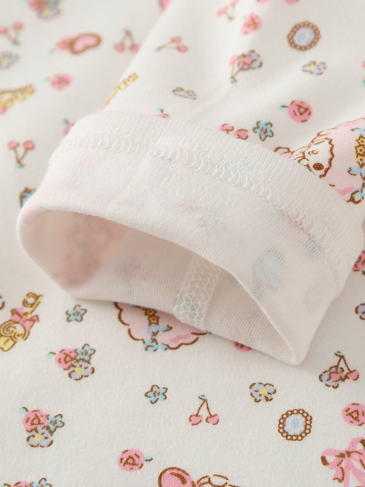 여아 순면 두꺼운 열 속옷 봄 가을 새  가을 옷과 긴 바지 세트 어린이 원활한 기모 잠옷