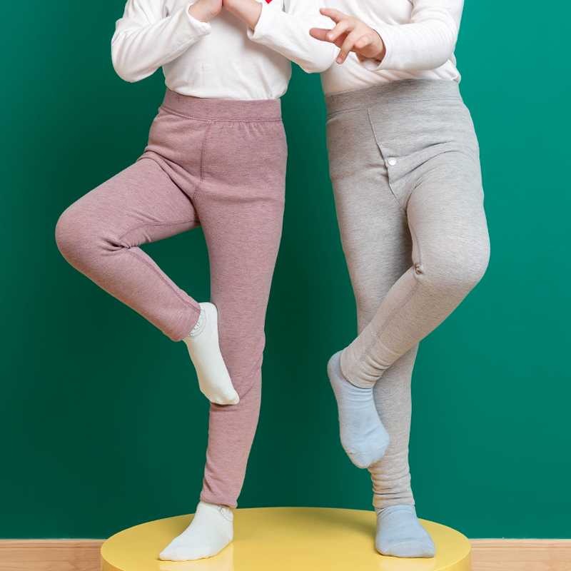 【断码清仓款】德绒儿童保暖裤秋冬打底秋裤100-140码面料330克重