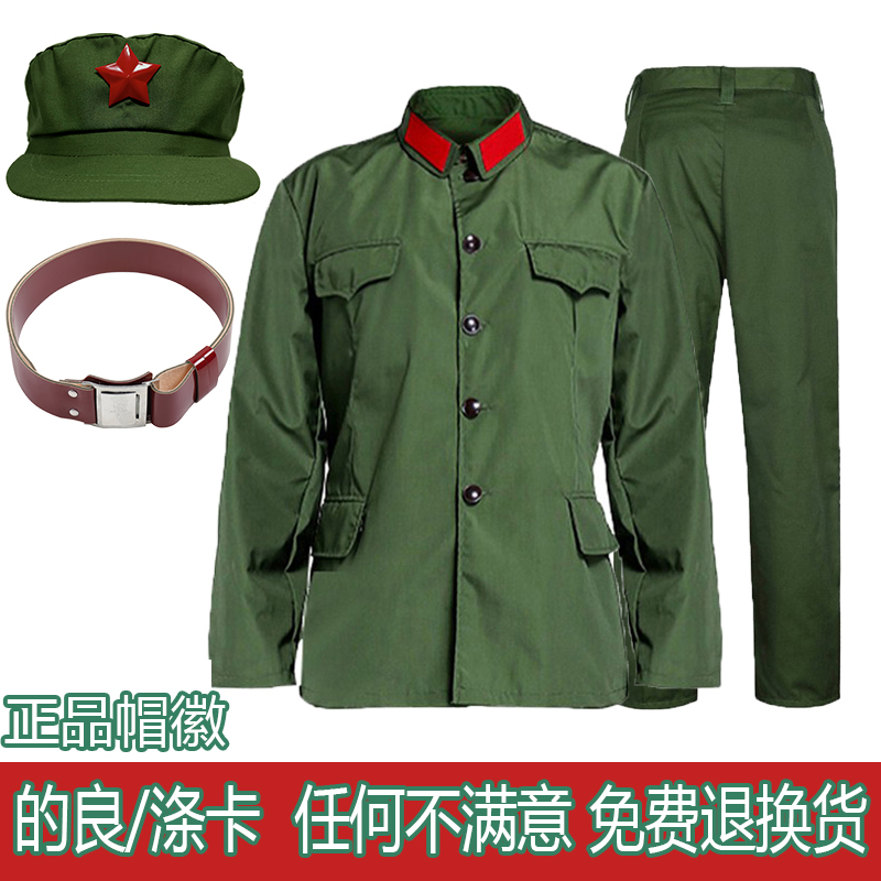 65式老军套装的确良正规涤卡65式军干服老兵怀旧军衣65干部服罩衣 户外/登山/野营/旅行用品 作训外套/套装/野战套装 原图主图