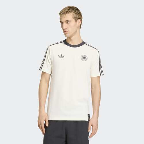 Adidas/阿迪达斯正品德国队复古足球休闲文化修身短袖T恤KG5098