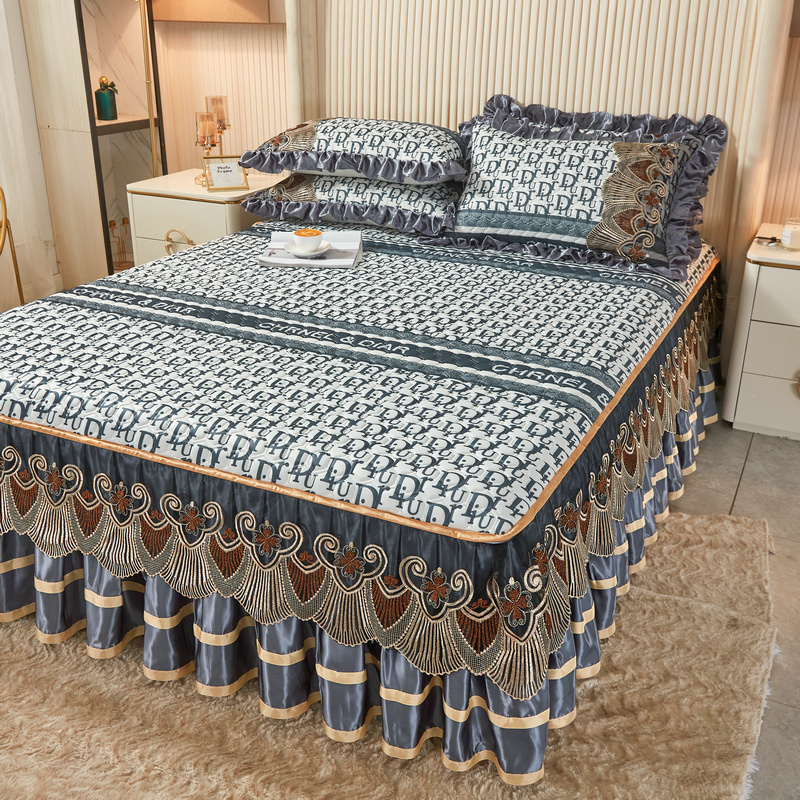 纯天然乳胶凉席三件套可机洗不粘