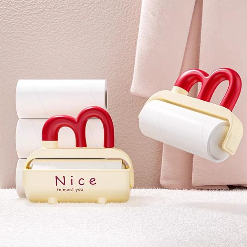 家用粘毛器滚筒床上衣服除尘滚可撕式替换纸便捷去猫毛粘头发神器