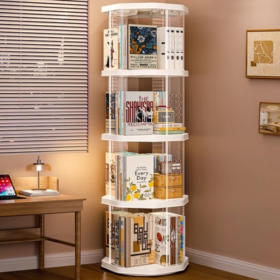 星优旋转书架落地置物架