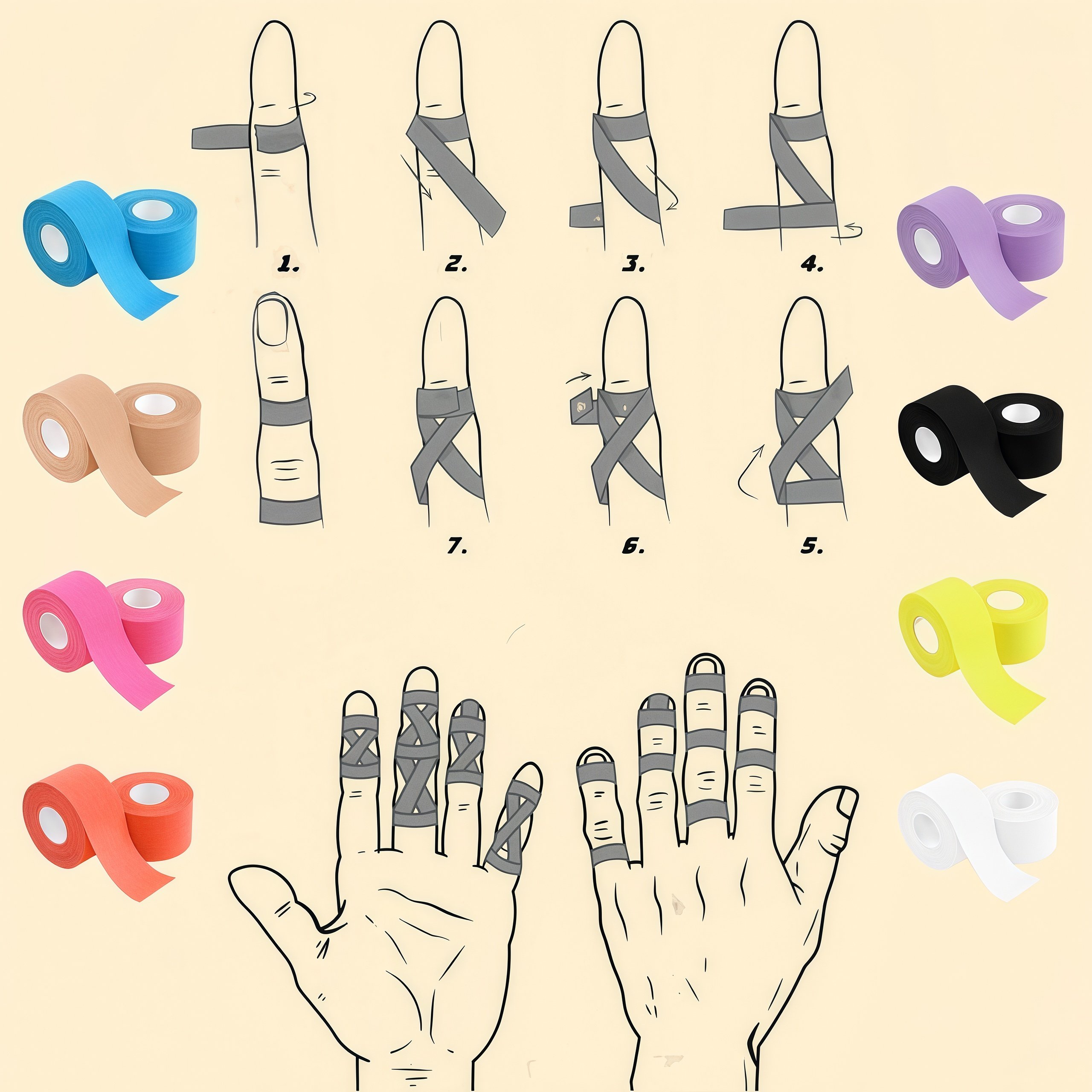 【全新升级】多配色齿边易撕护指绷带1.25cm宽攀岩胶布纱布不粘手,运动/瑜伽/健身/球迷用品,运动绷带/肌肉贴,淘宝优惠券,粉丝福利购,淘宝优惠卷