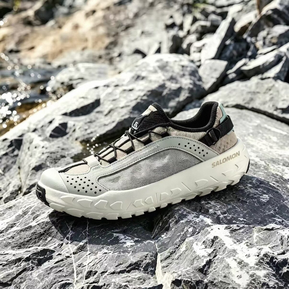 SALOMON萨洛蒙 SOLAMPHIBIAN稳定 透气速干耐磨减震 溯溪鞋轮胎鞋