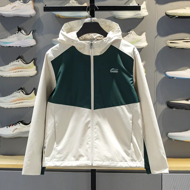 李宁运动风衣男2026春新款加绒保暖防风排湿速干连帽外套AFDW415